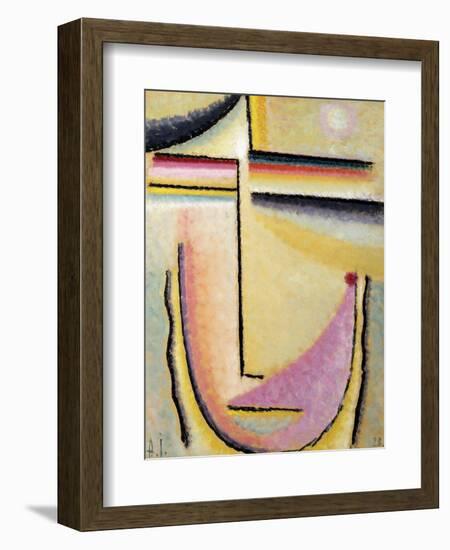 Abstract Head; Abstrakter Kopf, 1928-Alexej Von Jawlensky-Framed Giclee Print