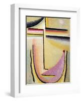 Abstract Head; Abstrakter Kopf, 1928-Alexej Von Jawlensky-Framed Giclee Print