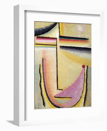 Abstract Head; Abstrakter Kopf, 1928-Alexej Von Jawlensky-Framed Giclee Print