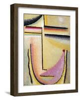 Abstract Head; Abstrakter Kopf, 1928-Alexej Von Jawlensky-Framed Giclee Print