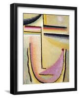 Abstract Head; Abstrakter Kopf, 1928-Alexej Von Jawlensky-Framed Giclee Print