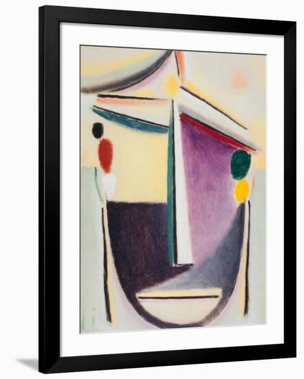 Abstract Head: Black-Yellow-Purple, c.1922-Alexej Von Jawlensky-Framed Giclee Print