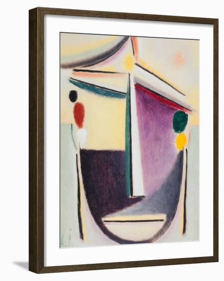 Abstract Head: Black-Yellow-Purple, c.1922-Alexej Von Jawlensky-Framed Giclee Print