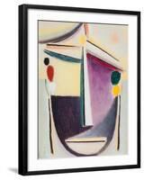 Abstract Head: Black-Yellow-Purple, c.1922-Alexej Von Jawlensky-Framed Giclee Print