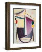 Abstract Head: Black-Yellow-Purple, c.1922-Alexej Von Jawlensky-Framed Giclee Print