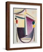 Abstract Head: Black-Yellow-Purple, c.1922-Alexej Von Jawlensky-Framed Giclee Print