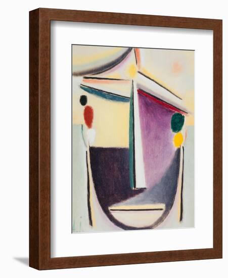 Abstract Head: Black-Yellow-Purple, c.1922-Alexej Von Jawlensky-Framed Giclee Print