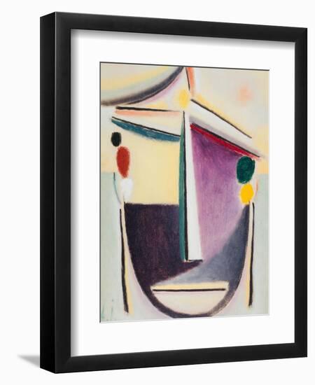 Abstract Head: Black-Yellow-Purple, c.1922-Alexej Von Jawlensky-Framed Giclee Print