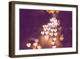 Abstract Heart Bokeh Background-AwaylGl-Framed Photographic Print