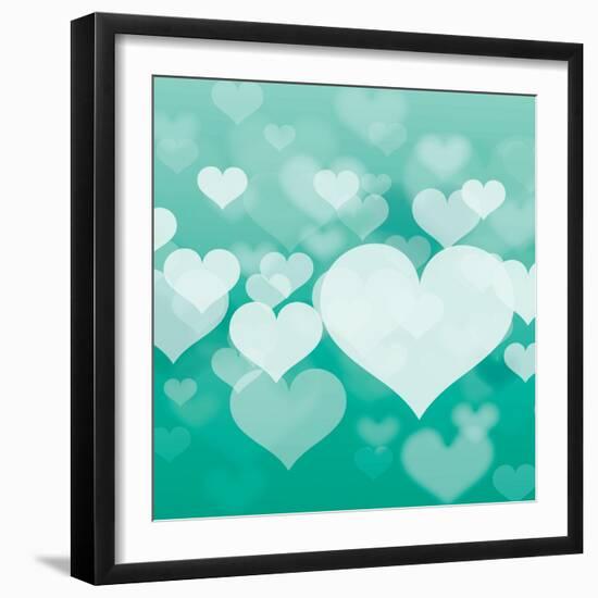 Abstract Heart in Format-Marina Riley-Framed Art Print