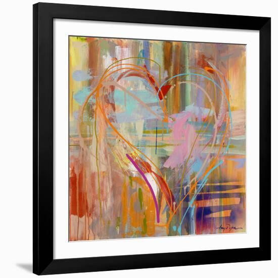 Abstract Heart-Amy Dixon-Framed Art Print