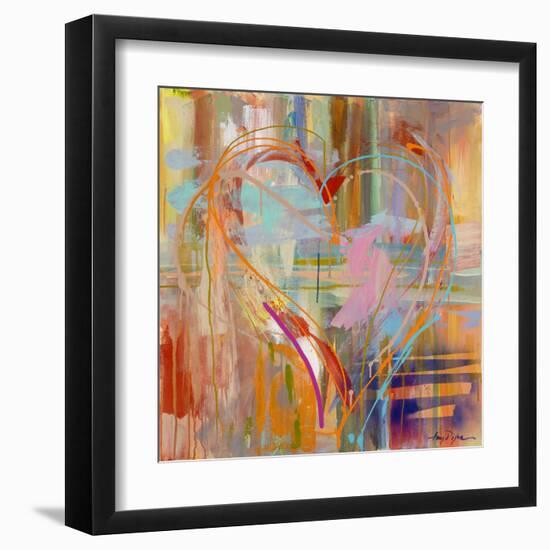 Abstract Heart-Amy Dixon-Framed Art Print