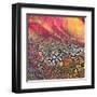 Abstract Highly Detailed Textured Grunge Background-iulias-Framed Art Print
