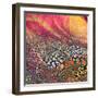 Abstract Highly Detailed Textured Grunge Background-iulias-Framed Art Print