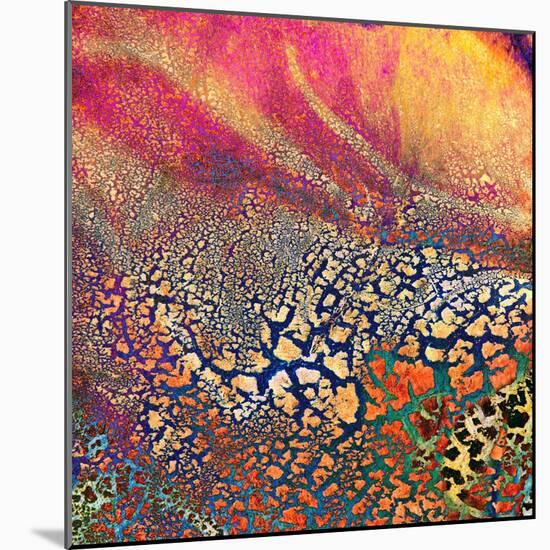 Abstract Highly Detailed Textured Grunge Background-iulias-Mounted Art Print