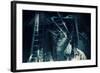 Abstract Horror Background, Dark Room with Ghost-Eugene Sergeev-Framed Photographic Print