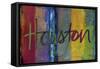 Abstract Houston-Sisa Jasper-Framed Stretched Canvas