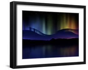 Abstract Illustration of the Northern Lights-null-Framed Photographic Print