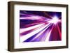 Abstract Image of Speed Motion in the City at Night.-Elenamiv-Framed Photographic Print