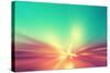 Abstract Image of Speed Motion on the Road at Twilight.-Elenamiv-Stretched Canvas