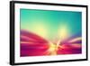 Abstract Image of Speed Motion on the Road at Twilight.-Elenamiv-Framed Photographic Print