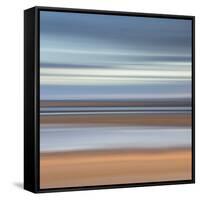 Abstract Image of the View from Alnmouth Beach to the North Sea, Alnmouth, England, UK-Lee Frost-Framed Stretched Canvas