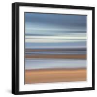Abstract Image of the View from Alnmouth Beach to the North Sea, Alnmouth, England, UK-Lee Frost-Framed Photographic Print