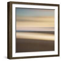 Abstract Image of the View from Alnmouth Beach to the North Sea, Alnmouth, England, UK-Lee Frost-Framed Photographic Print