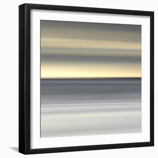 Abstract Image of the View from Alnmouth Beach to the North Sea, Alnmouth, England, UK-Lee Frost-Framed Photographic Print