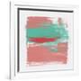 Abstract Indian Red and Emerald-Emma Moore-Framed Art Print