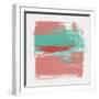 Abstract Indian Red and Emerald-Emma Moore-Framed Art Print
