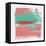 Abstract Indian Red and Emerald-Emma Moore-Framed Stretched Canvas