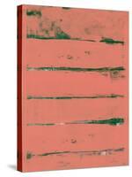 Abstract Indian Red and Green Study-Emma Moore-Stretched Canvas