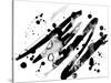 Abstract Ink Grunge Texture Vector on White Background-shooarts-Stretched Canvas