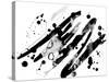 Abstract Ink Grunge Texture Vector on White Background-shooarts-Stretched Canvas