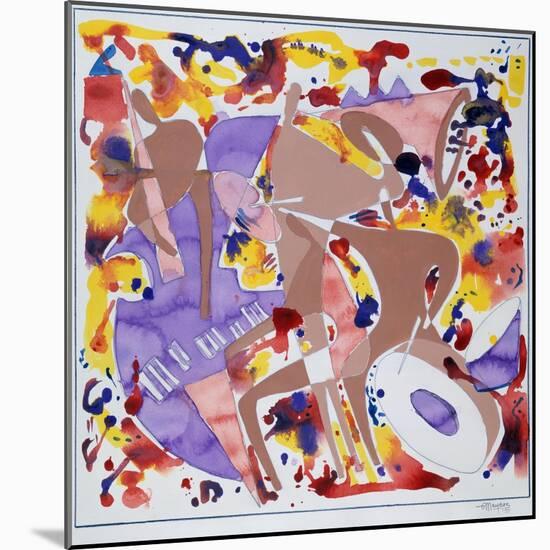 Abstract Jazz, c.1997-Gil Mayers-Mounted Giclee Print