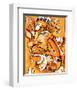 Abstract Jazz Quartett-null-Framed Art Print