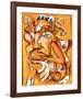 Abstract Jazz Quartett-null-Framed Art Print