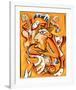 Abstract Jazz Quartett-null-Framed Art Print