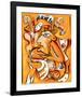 Abstract Jazz Quartett-null-Framed Art Print