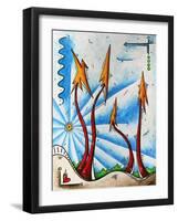 Abstract Landscape Fun PoP Art Tree-Megan Aroon Duncanson-Framed Art Print