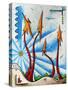 Abstract Landscape Fun PoP Art Tree-Megan Aroon Duncanson-Stretched Canvas