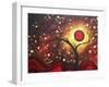 Abstract Landscape Glowing Orb-Megan Aroon Duncanson-Framed Art Print