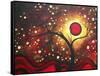 Abstract Landscape Glowing Orb-Megan Aroon Duncanson-Framed Stretched Canvas