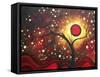 Abstract Landscape Glowing Orb-Megan Aroon Duncanson-Framed Stretched Canvas