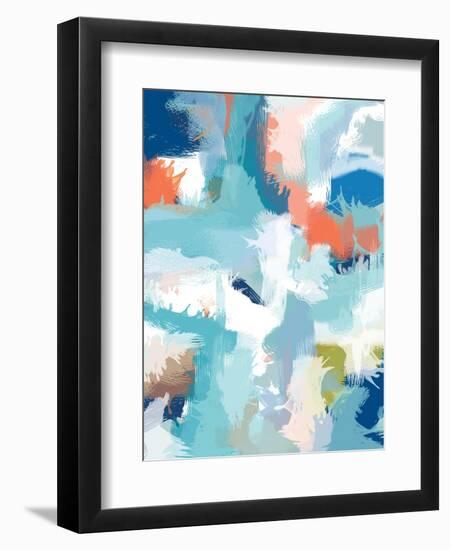 Abstract Landscape Going Somewhere-Jan Weiss-Framed Art Print