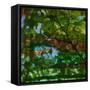 Abstract Leaf Study IV-Sisa Jasper-Framed Stretched Canvas