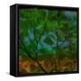 Abstract Leaf Study V-Sisa Jasper-Framed Stretched Canvas