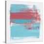 Abstract Light Blue and Cerise-Emma Moore-Stretched Canvas