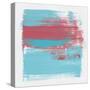 Abstract Light Blue and Cerise-Emma Moore-Stretched Canvas